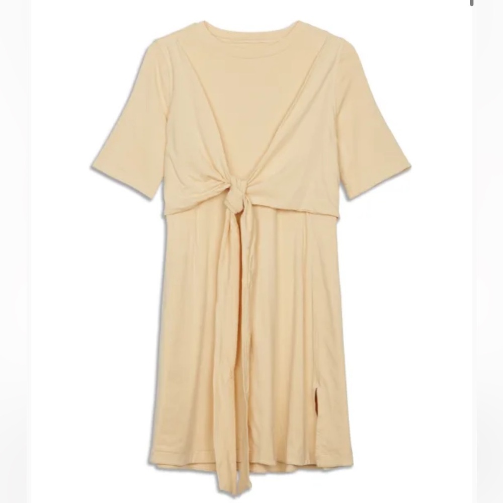 Lululemon Cotton Wrap Front Tshirt Dress